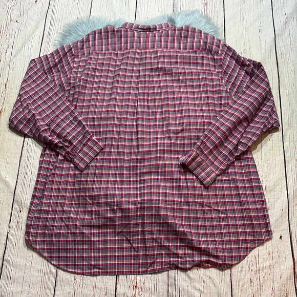 Ralph Lauren Pink Blue Check Classic Button Down Shirt sz 4XLT - Picture 10 of 10